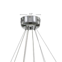 Lustre Anneau Cristal Argenté design