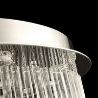 Lustre Rond Cristal Salon Argenté argenté