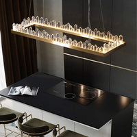 Détail du lustre cristal