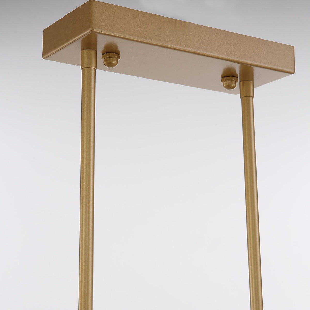 Lustre Rectangulaire Cristal Givré Doré pour Salle à Manger
