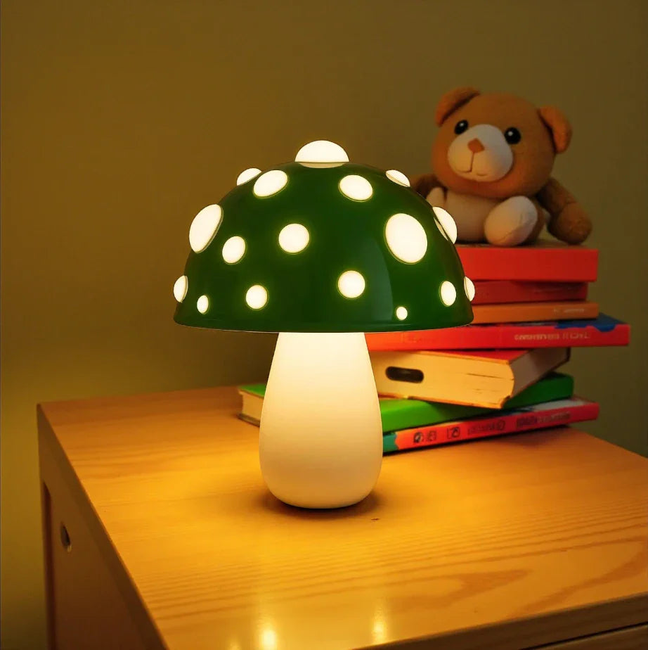 Lampe de Chevet Champignon Vert