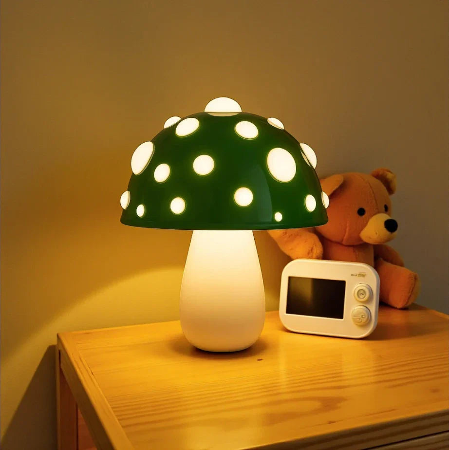 Lampe de Chevet Champignon Vert