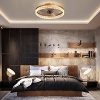Plafonnier Ventilateur Rond Intégré