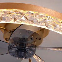 Plafonnier Ventilateur Rond Intégré