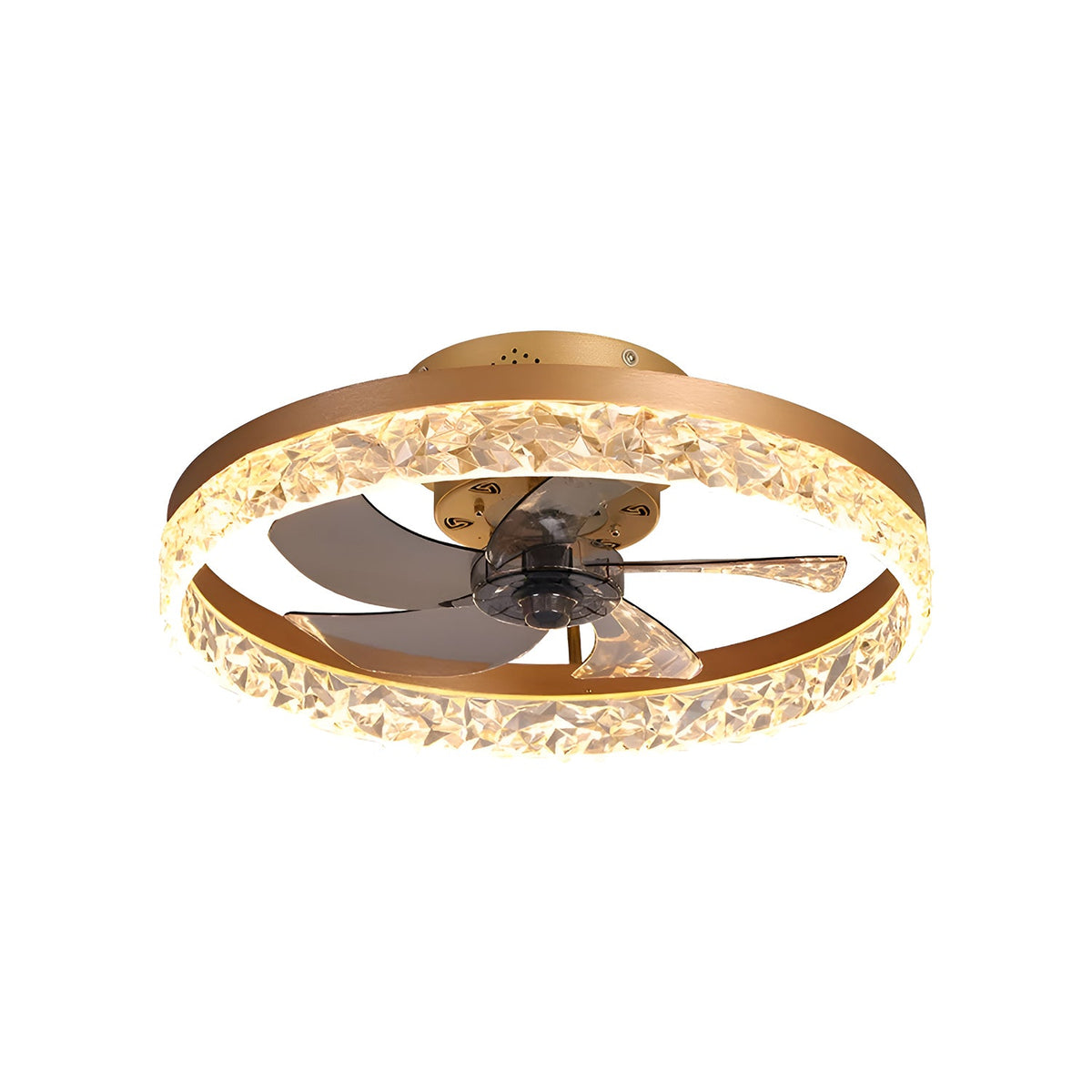 Plafonnier Ventilateur Rond Intégré