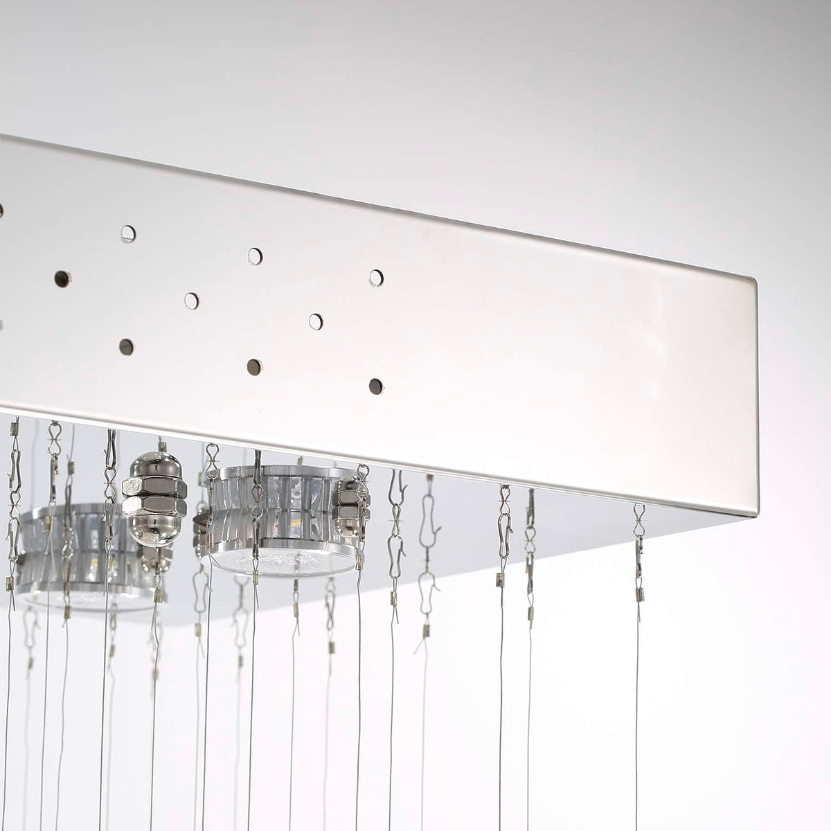 Lustre Rectangulaire Cristal Salle à Manger II gros plan
