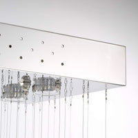 Lustre Rectangulaire Cristal Salle à Manger II gros plan