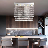 Lustre Rectangulaire Cristal Salle à Manger II