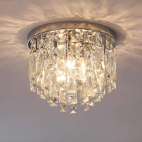 Lustre Rond Cristal Salle à Manger Anneau allumé ambiance