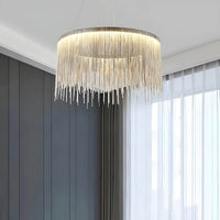 Lustre Rond Aluminium Moderne - Lumio