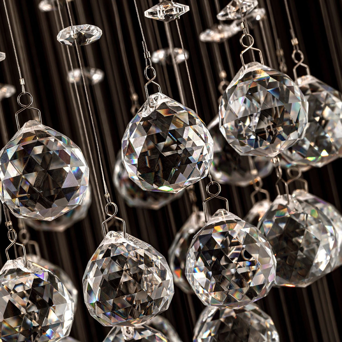 Lustre Spirale Cristal Entrée