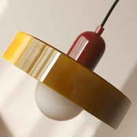 MELLAN – Lampe Suspendue en Verre Coloré au Design Artistique
