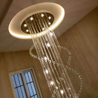 Lustre Double Spirale Haut Plafond