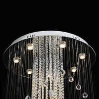 Lustre Double Spirale Haut Plafond