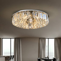 Lustre Rond Cristal Salon Lune