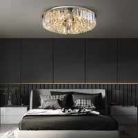 Lustre Rond Cristal Salon Lune en situation