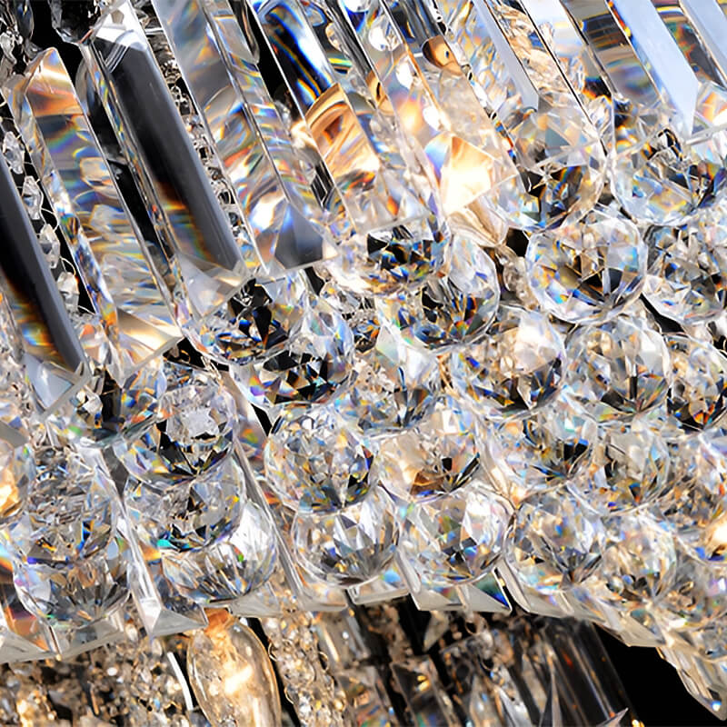 Lustre Rond Cristal Salon Lune suspendu