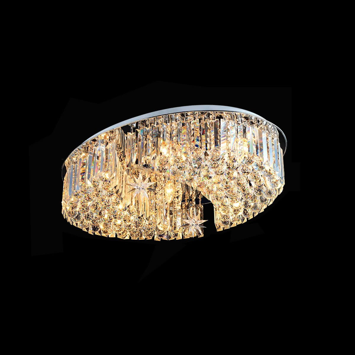 Détail du lustre cristal