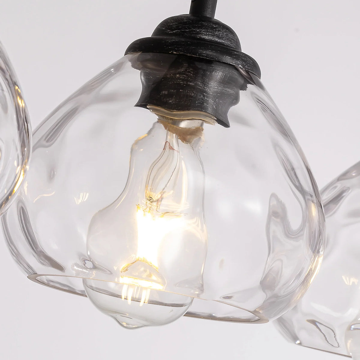 Lustre Cristal Style Farmhouse Chic pour Salle à Manger