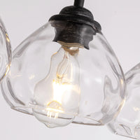 Lustre Cristal Style Farmhouse Chic pour Salle à Manger