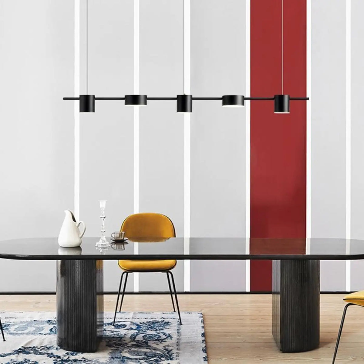 Lampe Suspendue Métal Brillant pour Cuisine