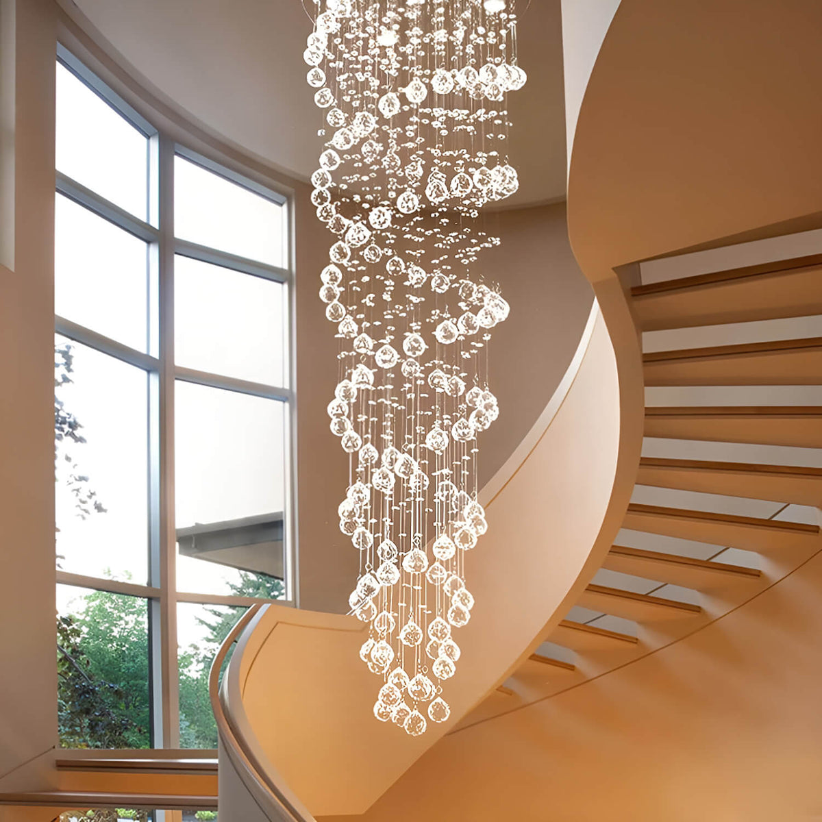 Détail du lustre cristal