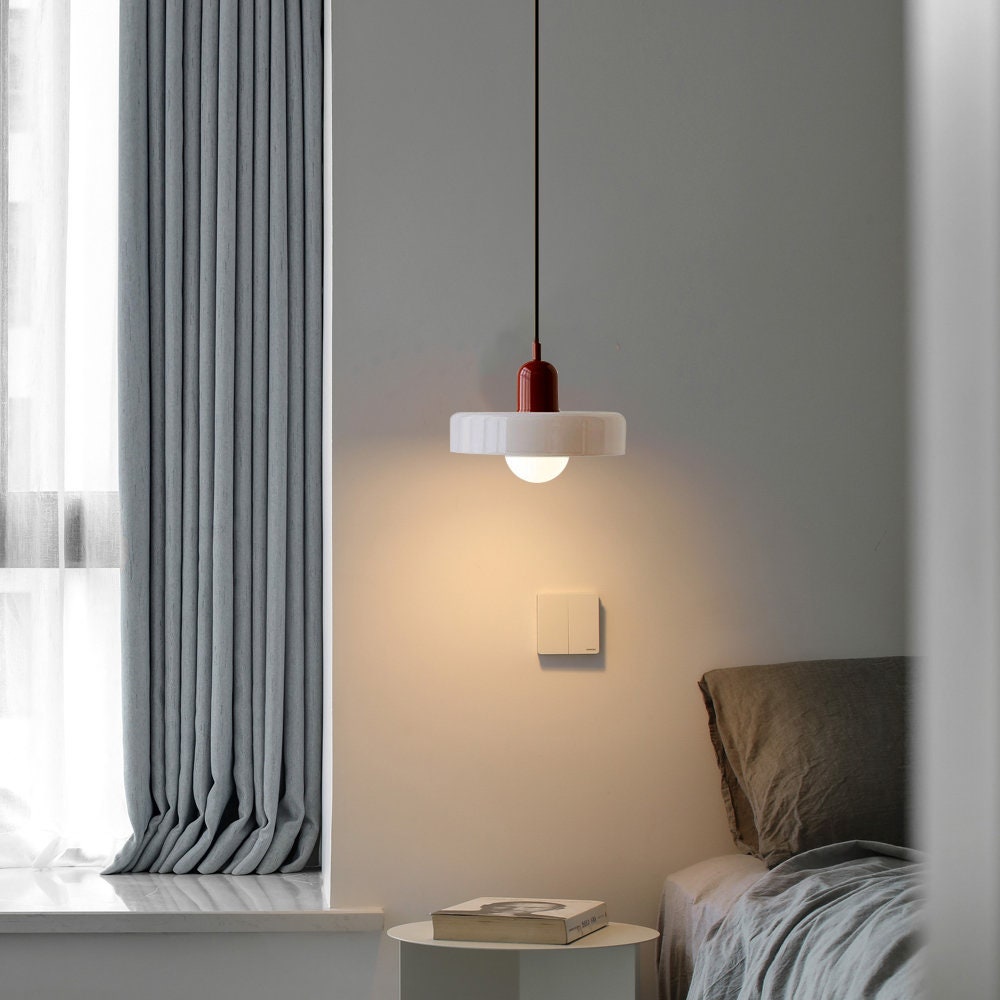 MELLAN – Lampe Suspendue en Verre Coloré au Design Artistique