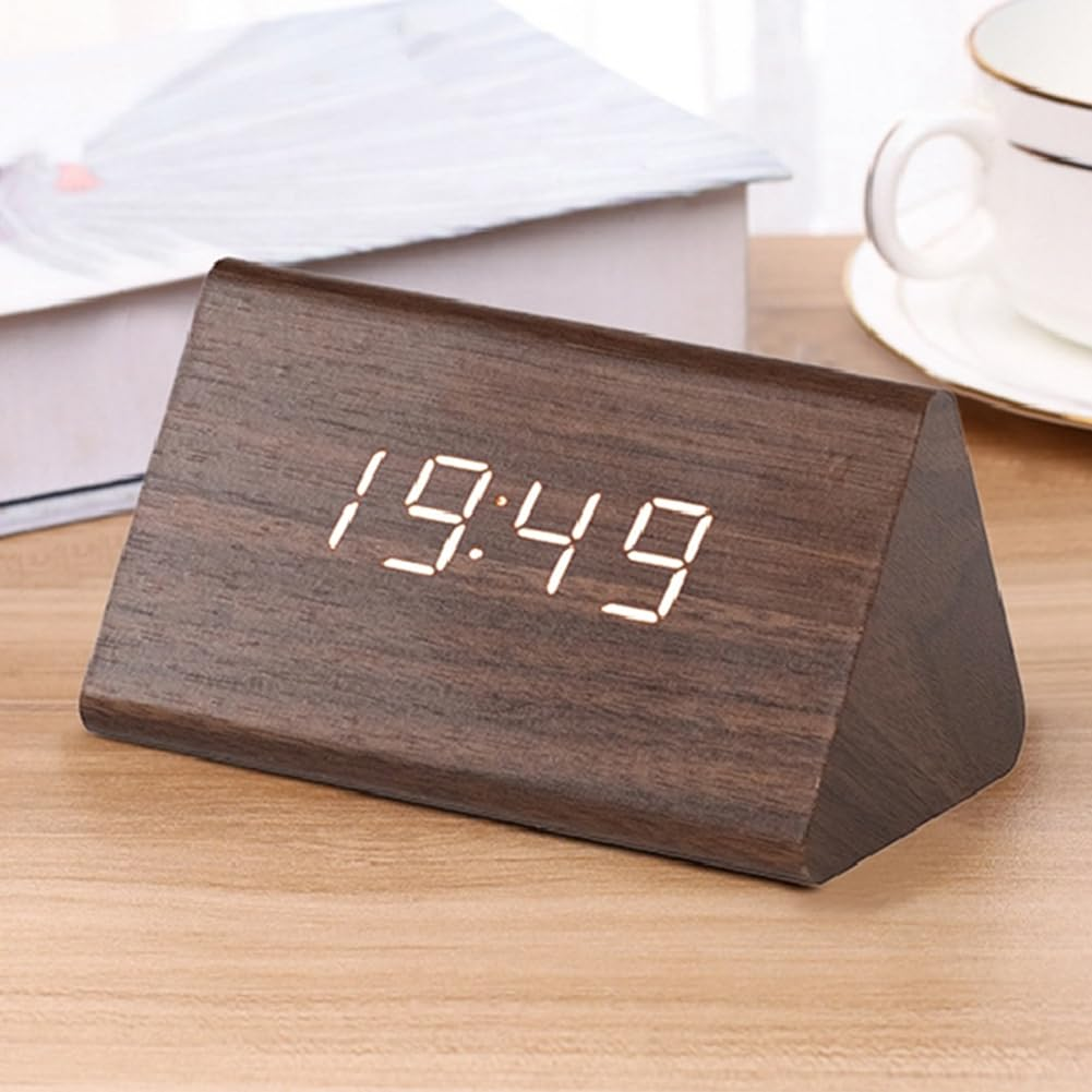 CLOKY – Réveil LED Bois