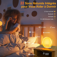 SOLAR - Réveil Simulateur d'Aube Multifonctions Lumio™