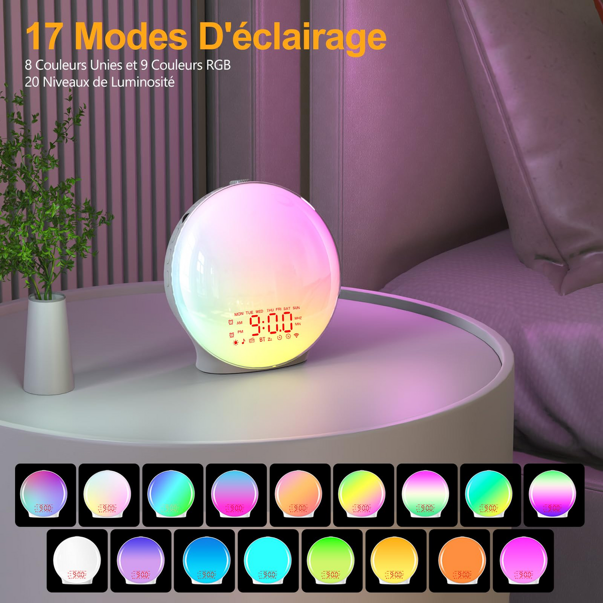 SOLAR - Réveil Simulateur d'Aube Multifonctions Lumio™