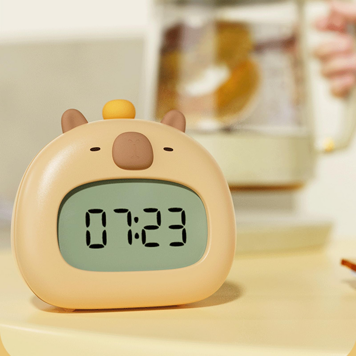 CAPYWAKE - Réveil LED Capybara Rechargeable avec Veilleuse Lumio™