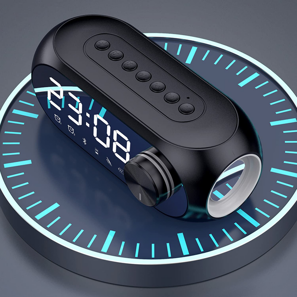 ARVA - Radio Réveil Bluetooth Design avec Écran LED et Musique