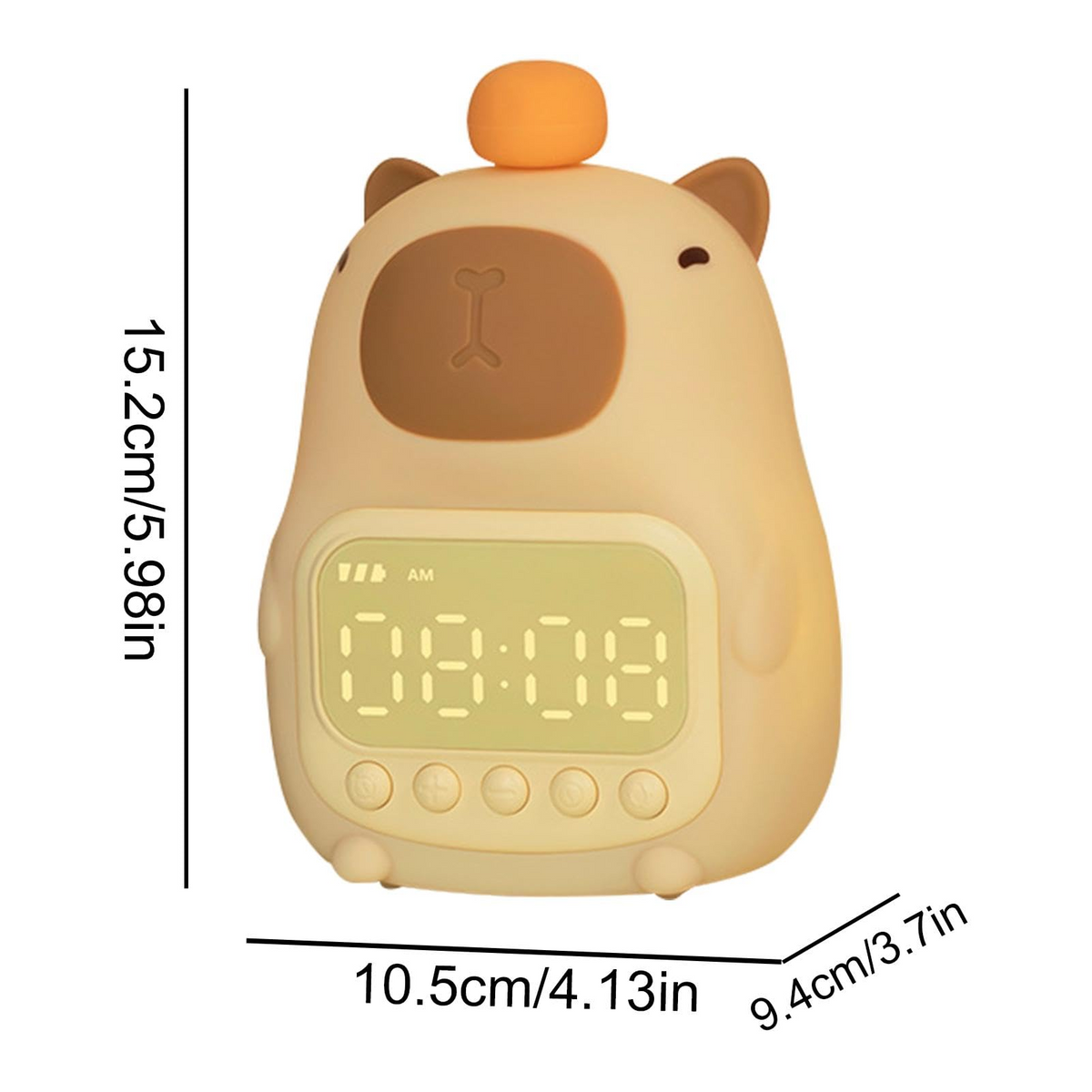 CAPYLIGHT - Réveil LED Capybara avec Veilleuse Tactile Lumio™