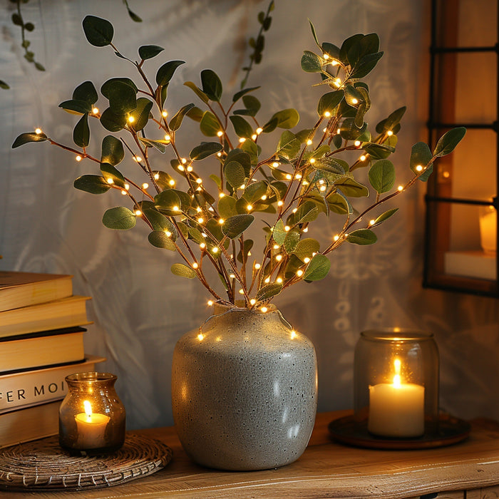 Guirlande Lumineuse Branche d’Olivier | Naturelle & Féerique