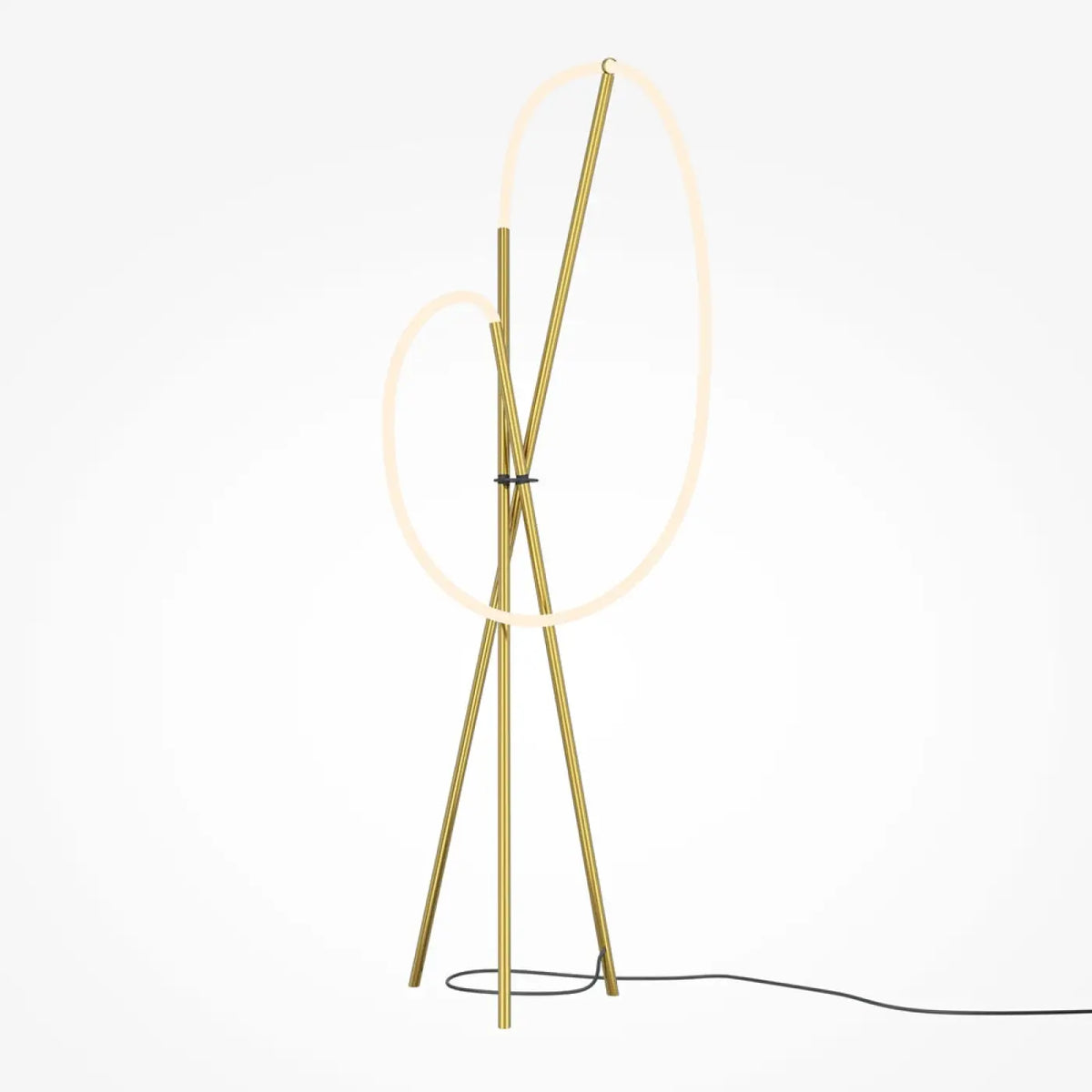 Détail des boucles en silicone du lampadaire trépied Zélie, vue 9