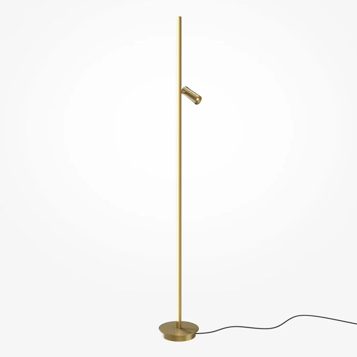 Lampadaire LED ultra-fin doré dans une entrée minimaliste, vue 12