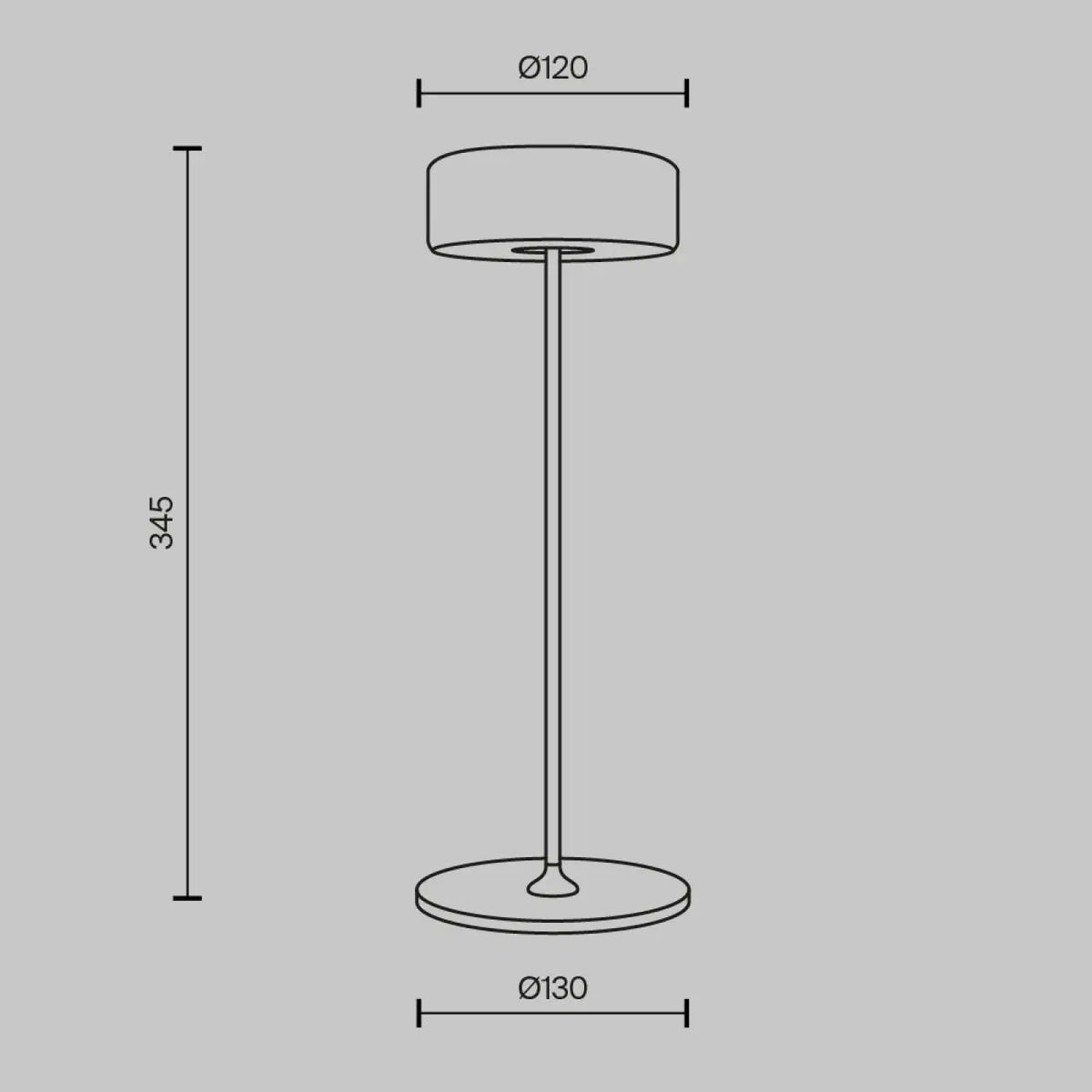 Lampe de chevet rechargeable blanche dans une chambre scandinave, vue 16