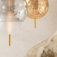 Câble réglable de la lampe suspendue en verre Lira pour hauteur personnalisée