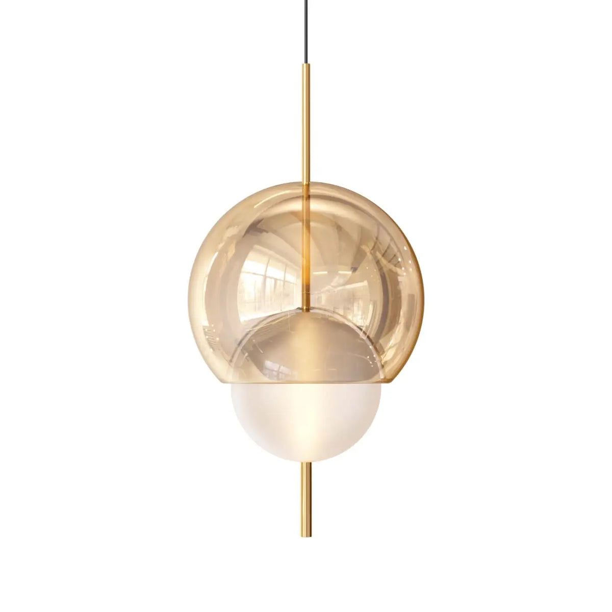 Câble réglable de la lampe suspendue en verre Lira pour hauteur personnalisée, vue 11