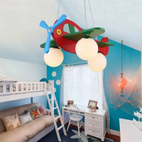 Lampe Suspendue Avion avec Boules Lumineuses pour Enfant