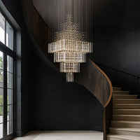Lustre Cristal Gouttes pour Salon