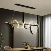 Lampe Suspendue Design Dorée pour Salle à Manger