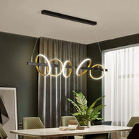 Lampe Suspendue Design Dorée pour Salle à Manger