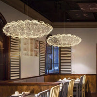 Lampe Suspendue LED Dorée pour Chambre et Salon