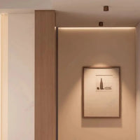 Plafonnier LED Bois et Chrome