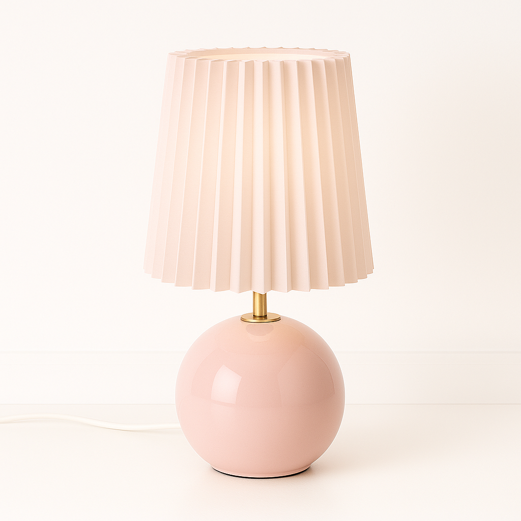 Lampe de Chevet Céramique Rose