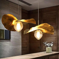 Lampe Suspendue Grappe Dorée pour Escalier et Salon
