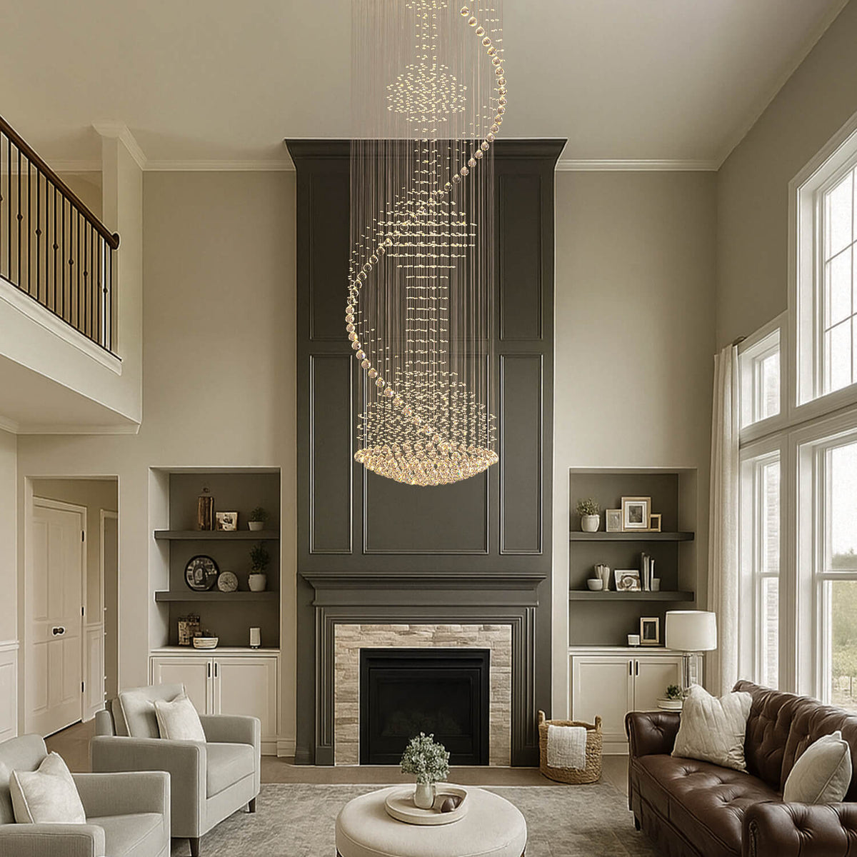 Lustre Spirale Cristal Salon salon