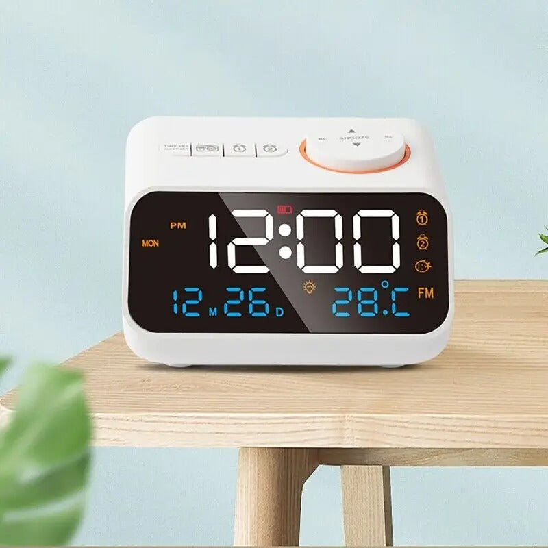 LUNORA - Réveil LED Multifonction avec Radio FM Lumio™