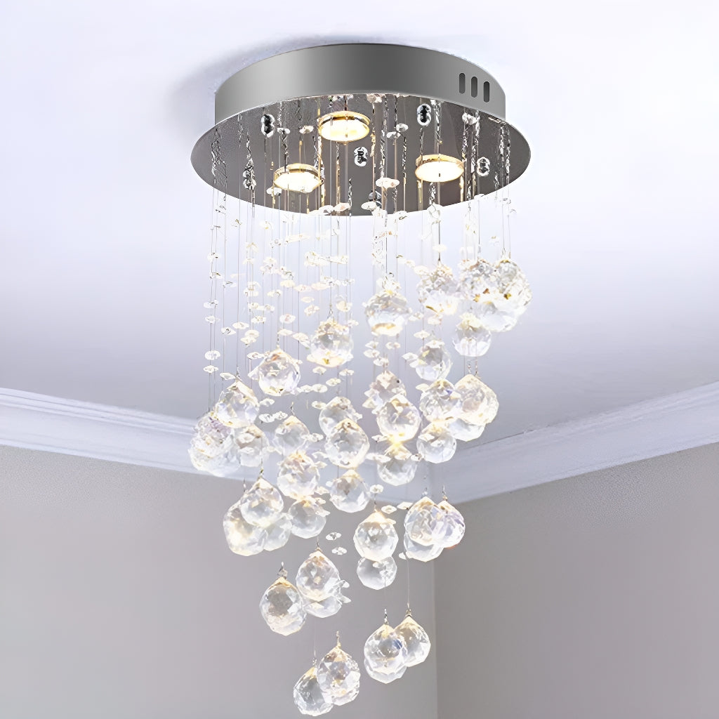 Détail du lustre cristal